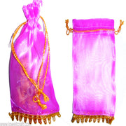 ORGANZA POUCH WITH LACE