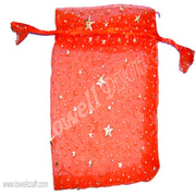 MEDIUM STAR PRINT ORGANZA POUCH