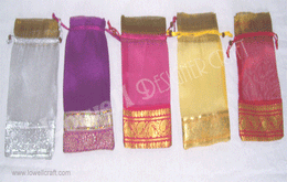 MEDIUM ORGANZA BAG WITH 1 BORDER