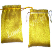 MEDIUM SIZE PLAIN GOLDEN ORGANZA POUCH