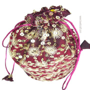 LARGE SEQUENCE DRAWSTRING GIFT POUCH