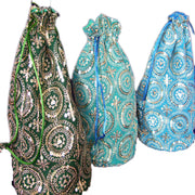 LARGE SEQUENCE DRAWSTRING GIFT POUCH