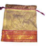 LARGE ORGANZA POUCH WITH 1 BORDER