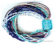 MULTI STRAND GLASS BEAD BRACELET