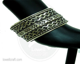 SILVER BRASS CUFFLINK