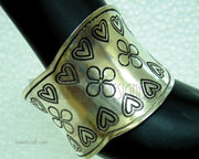 SILVER BRASS CUFFLINK