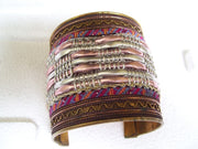 METAL CUFFLINK WITH LEATHER CORD