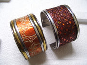 METAL CUFFLINK WITH LEATHER