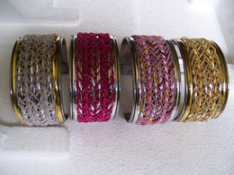 METAL CUFFLINK WITH THREAD