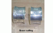 SILVER BRASS CUFFLINK