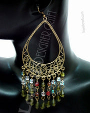 MULTI COLOR BEADED EARRINGS