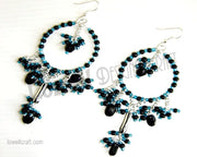GLASS&SEED BEAD EARRING