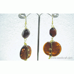 GLASS BEAD EARRING