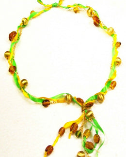RIBBON BEADS NECKLACE