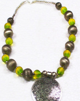 METALGLASS BEADS NECKLACE