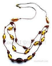 THREE STRAND NECKLACE