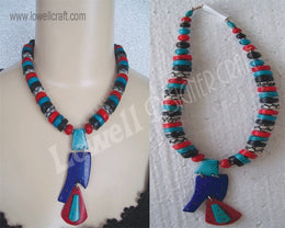 BONE NECKLACE WITH PENDANT