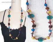 GLASS  BEAD NECKLACE