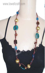 GLASS  BEAD NECKLACE