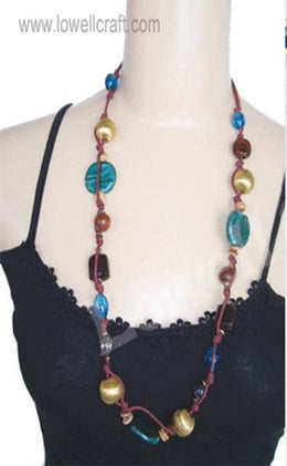 GLASS  BEAD NECKLACE