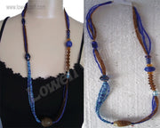 SEED BEAD & GLASS BEADS NECKLACE