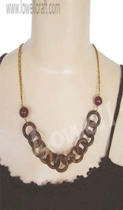 WOODEN RING NECKLACE