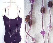 SEED BEAD & GLASS BEADS NECKLACE