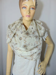 floral print Silk scarf