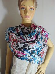 floral print Silk scarf