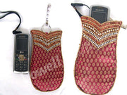 BROCADE SILK MOBILE BAG