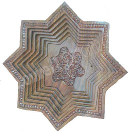 WOODEN FRUIT TRAY 8 ANGLE STAR