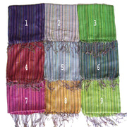 COTTON STRIPE SCARF