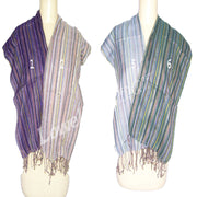 COTTON STRIPE SCARF