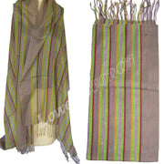 STRIPE DESIGN COTTON SCARF