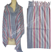 LONG COTTON STRIPED SCARF