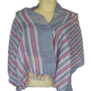 LONG COTTON STRIPED SCARF