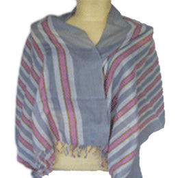LONG COTTON STRIPED SCARF