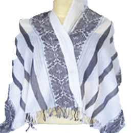IKAT DESIGN STRIPED SCARF