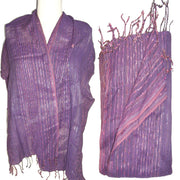 LUREX COTTON HANDLOOM  SCARF
