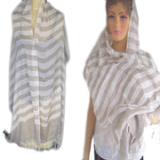 VISCOSE STRIPE SCARF