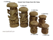 WOODEN CARVED GANESH STATUE
