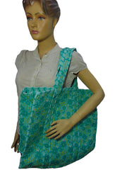 Printed Cotton fabric Quilted Tote Bag