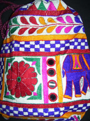 DRAWSTRING EMBROIDERY POTLI  POUCH BAG