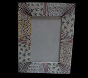 WOODEN PHOTO FRAME HAND PAINTED