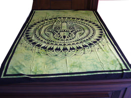 INDIAN HAMSA HAND TAPESTRY BED SHEET