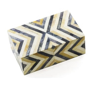 Rectangle Horn Bone Inlay Jewellery Box