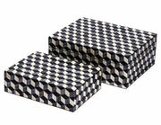 Rectangle Horn Bone Inlay Jewellery Box