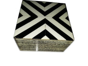 Square Horn Bone Resin Inlay Box
