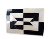 Square Horn Bone Resin Inlay Box