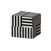 Square Horn Bone Resin Inlay Box